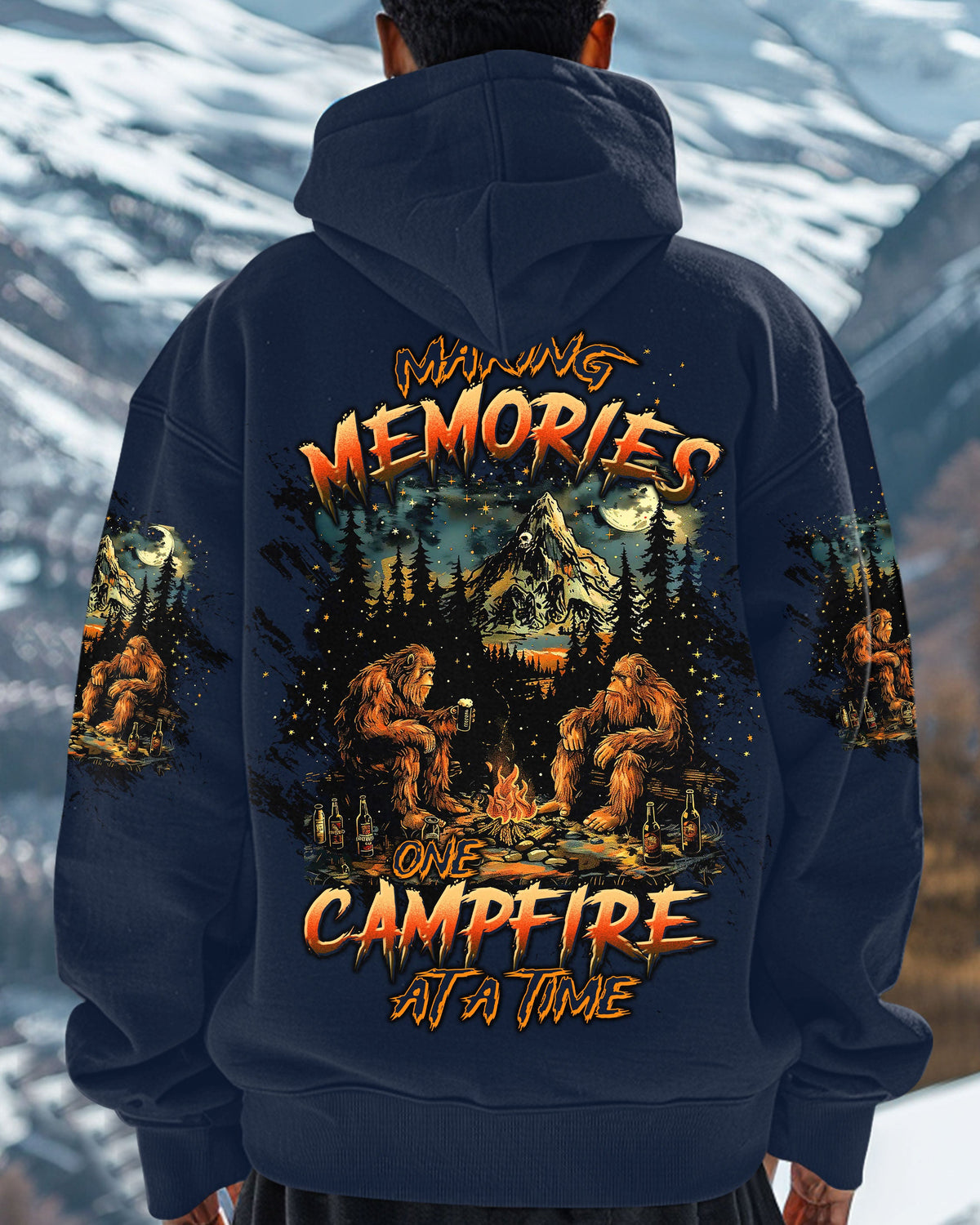 BLISSCORNERS MAKING MEMORIES ONE CAMPFIRE AT A TIME BIGFOOT  ALL OVER PRINT