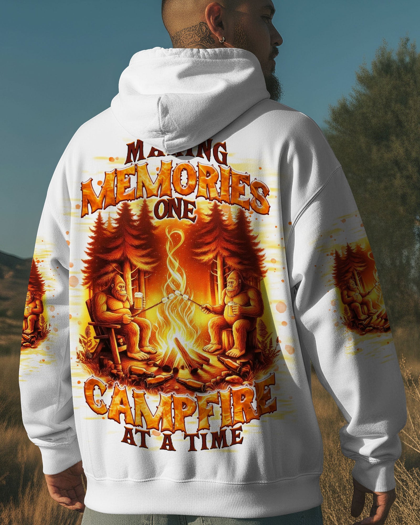 BLISSCORNERS MAKING MEMORIES ONE CAMPFIRE AT A TIME BIGFOOT ALL OVER PRINT