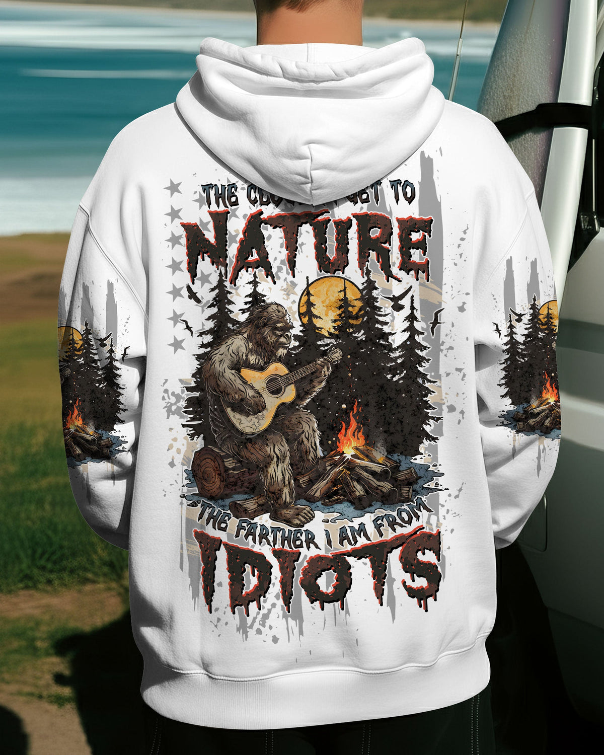 BLISSCORNERS THE CLOSER I GET TO NATURE BIGFOOT ALL OVER PRINT