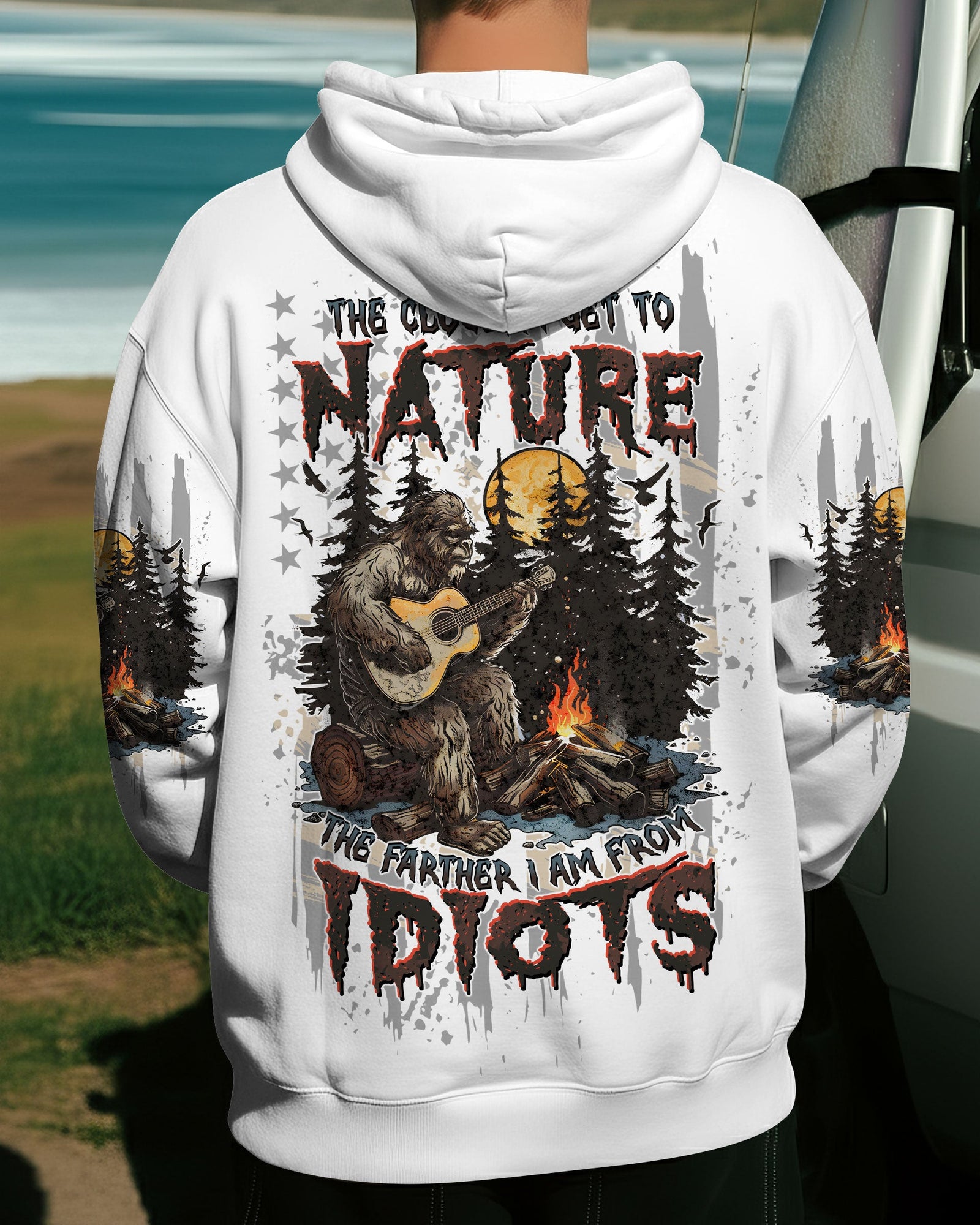 BLISSCORNERS THE CLOSER I GET TO NATURE BIGFOOT ALL OVER PRINT