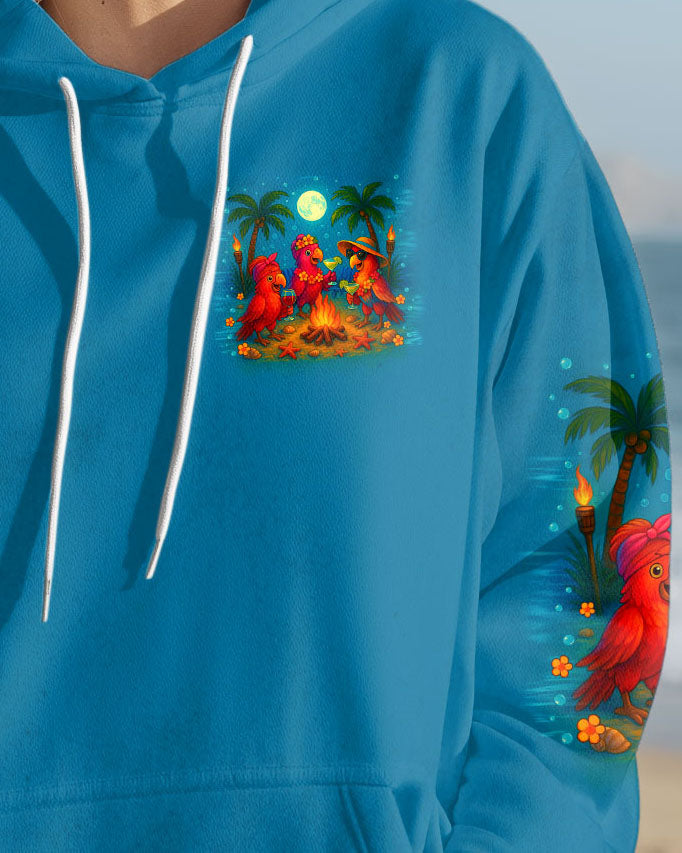 BLISSCORNERS IF I'M DRUNK IT'S MY CAMPING FRIEND'S FAULT PARROT ALL OVER PRINT