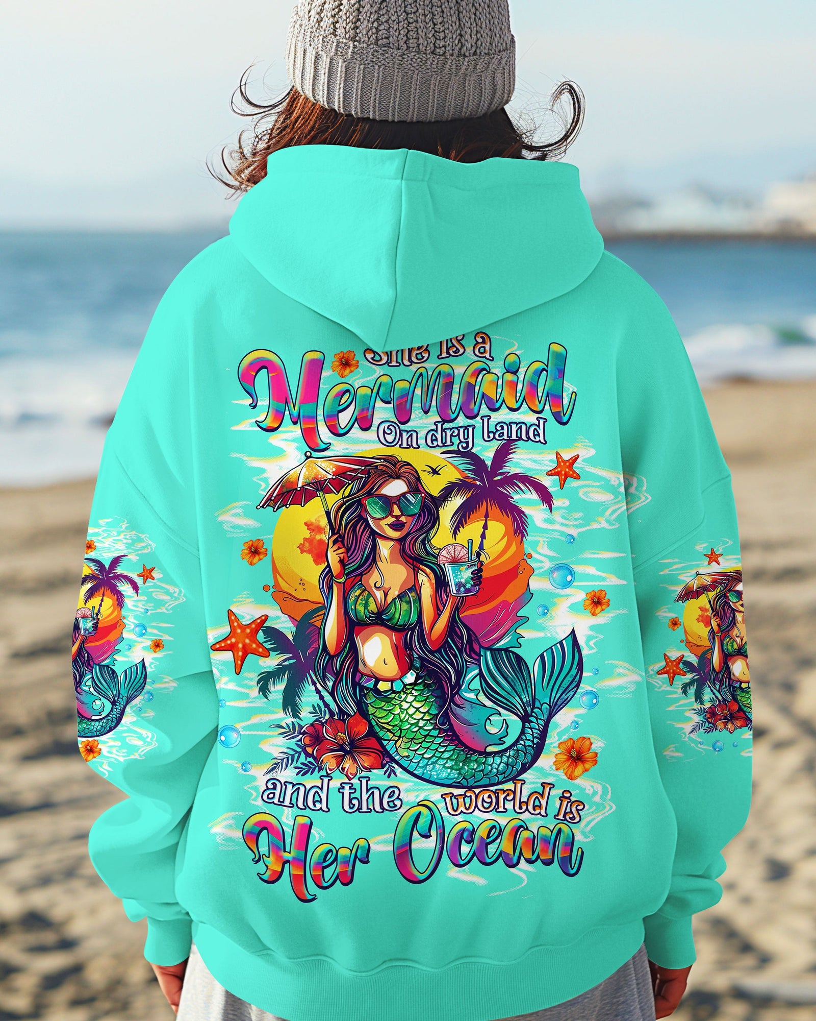 BLISSCORNERS SHE IS A MERMAID ALL OVER PRINT
