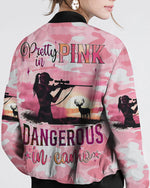 BLISSCORNERS PRETTY IN PINK HUNTING BOMBER JACKET