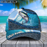 Blisscorners Magic Tuna Fishing Customized Name 3D Cap