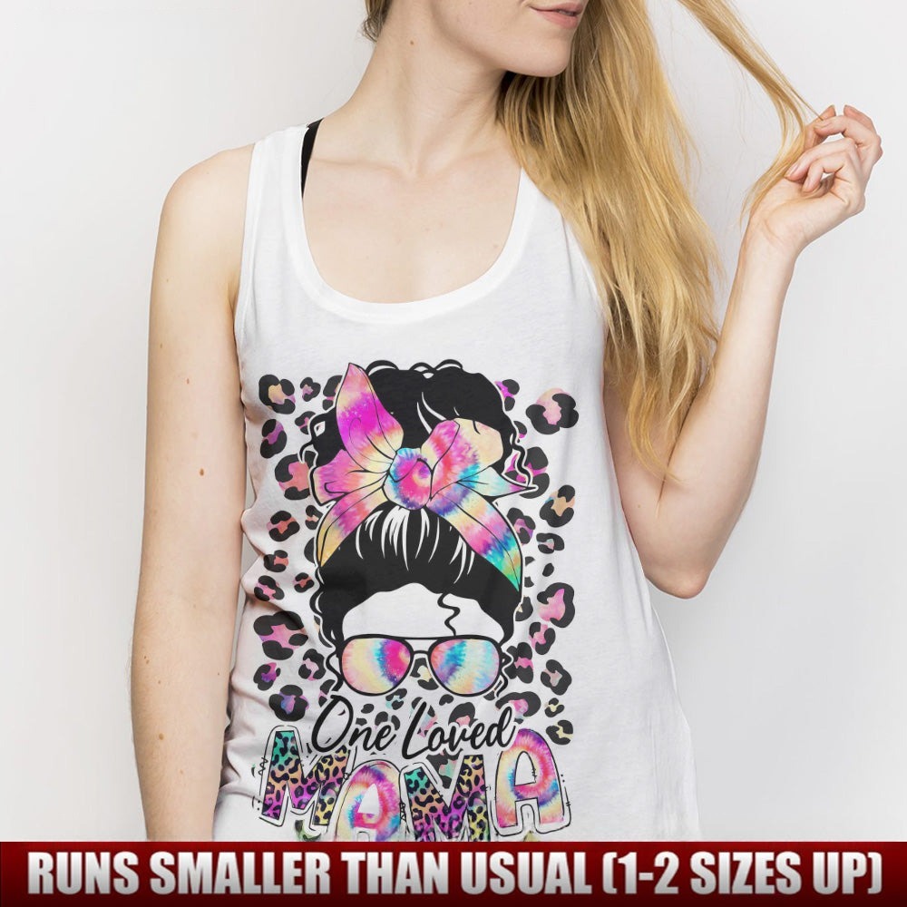 BLISSCORNERS ONE LOVED MAMA TIE DYE WHITE 2D