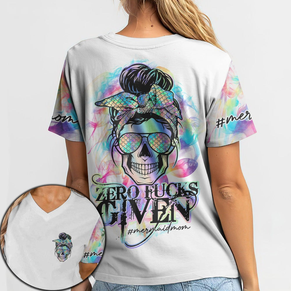 BLISSCORNERS MERMAID MOM COLORFUL SMOKE ALL OVER PRINT