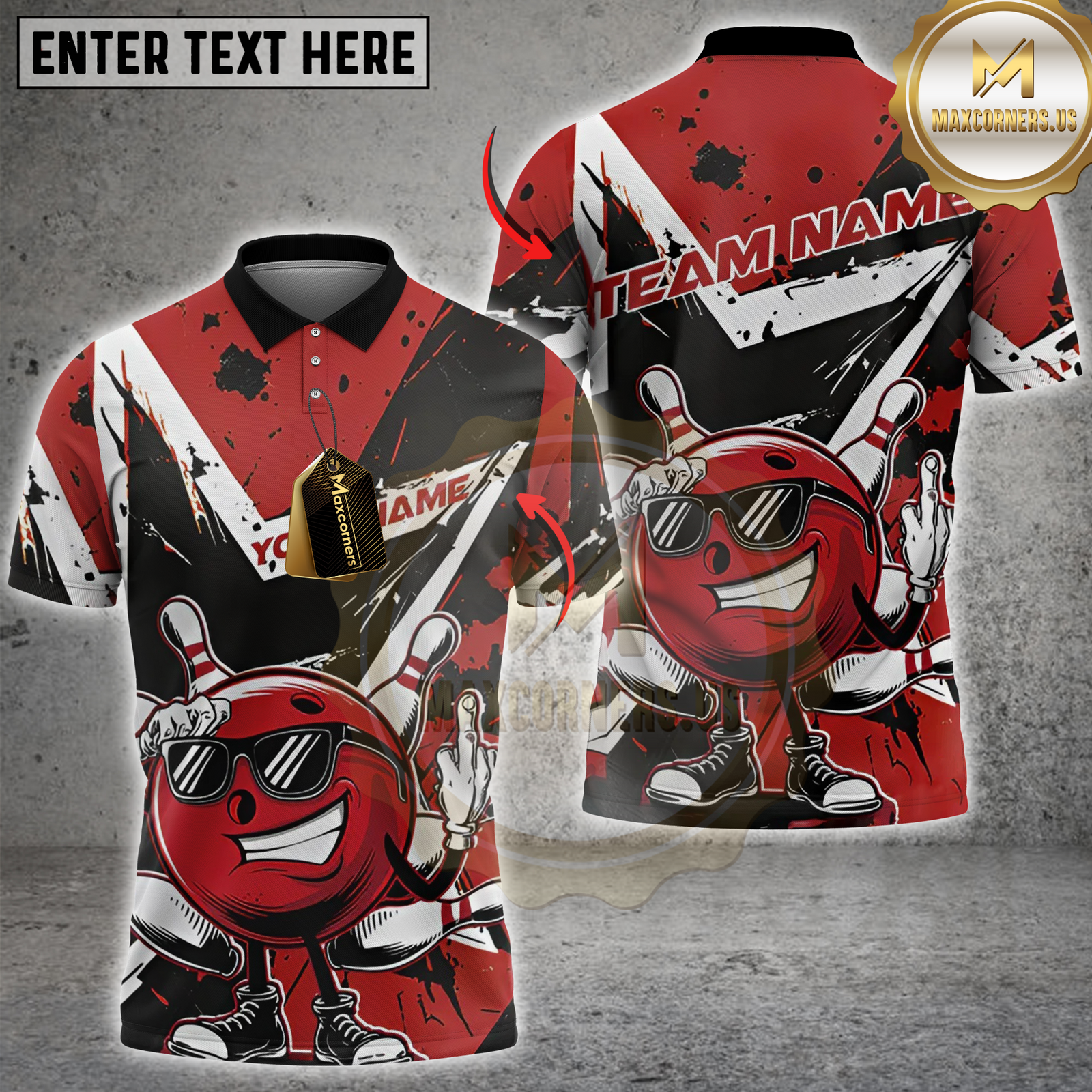 Blisscorners Victory Bowling Ball Multicolor Customized Name, Team Name 3D Shirts