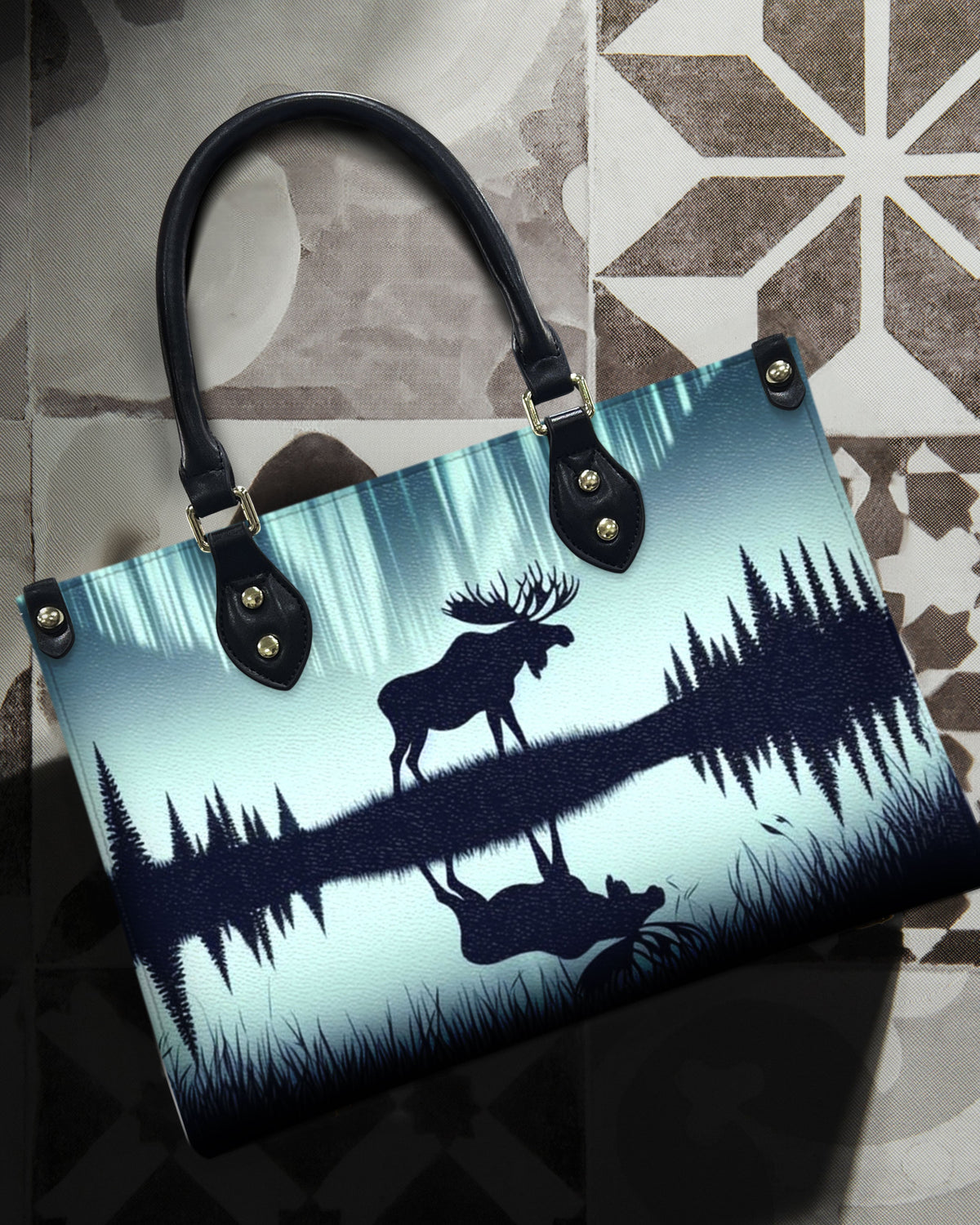 BLISSCORNERS DEER NATURE LEATHER HANDBAG