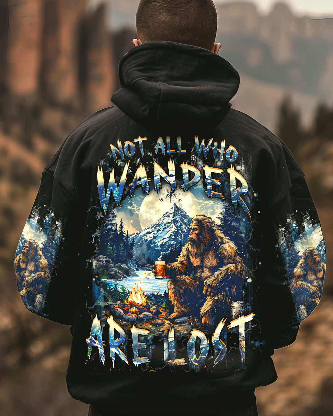 BLISSCORNERS NOT ALL WHO WANDER ARE LOST ALL OVER PRINT