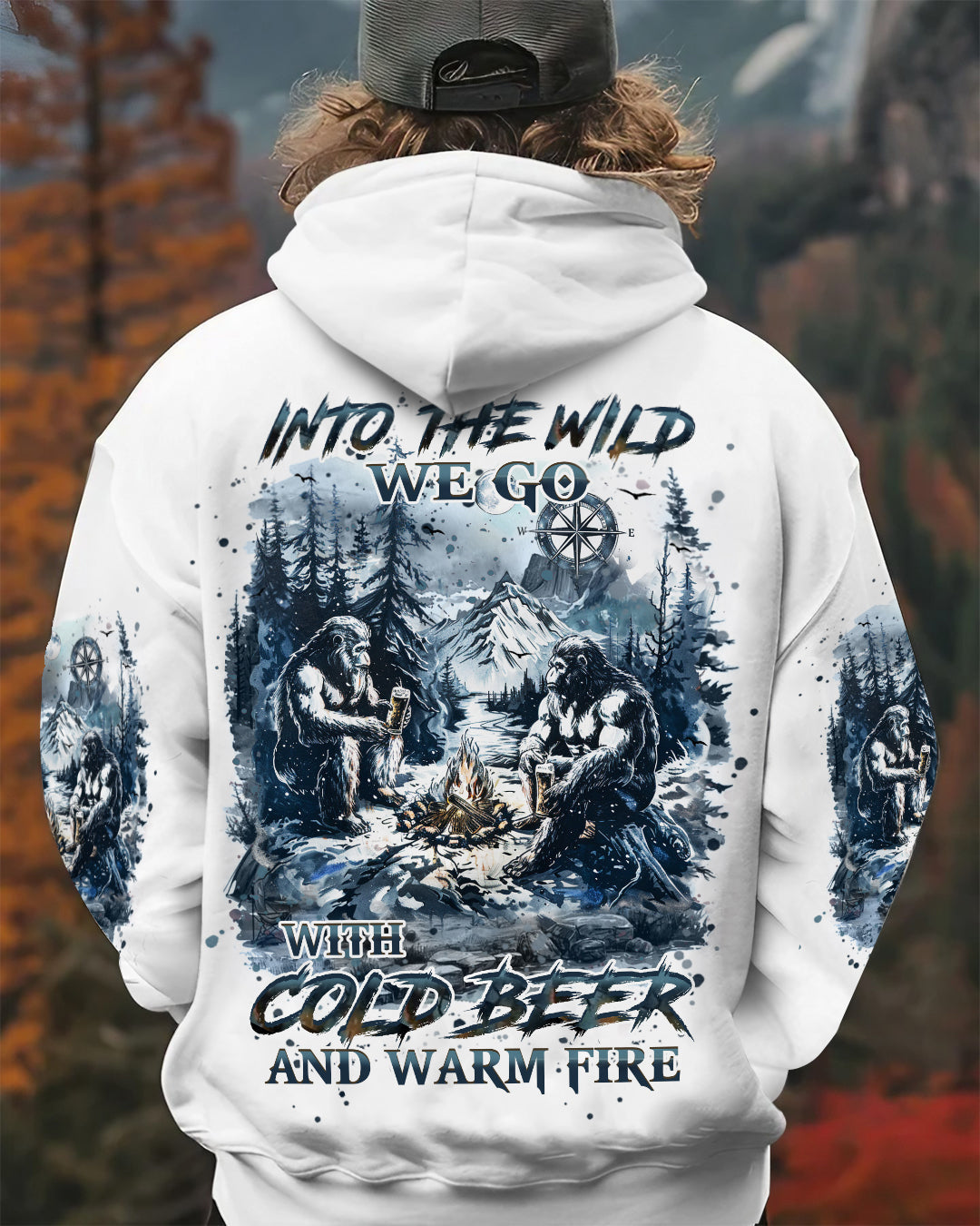 BLISSCORNERS INTO THE WILD WE GO BIGFOOT ALL OVER PRINT