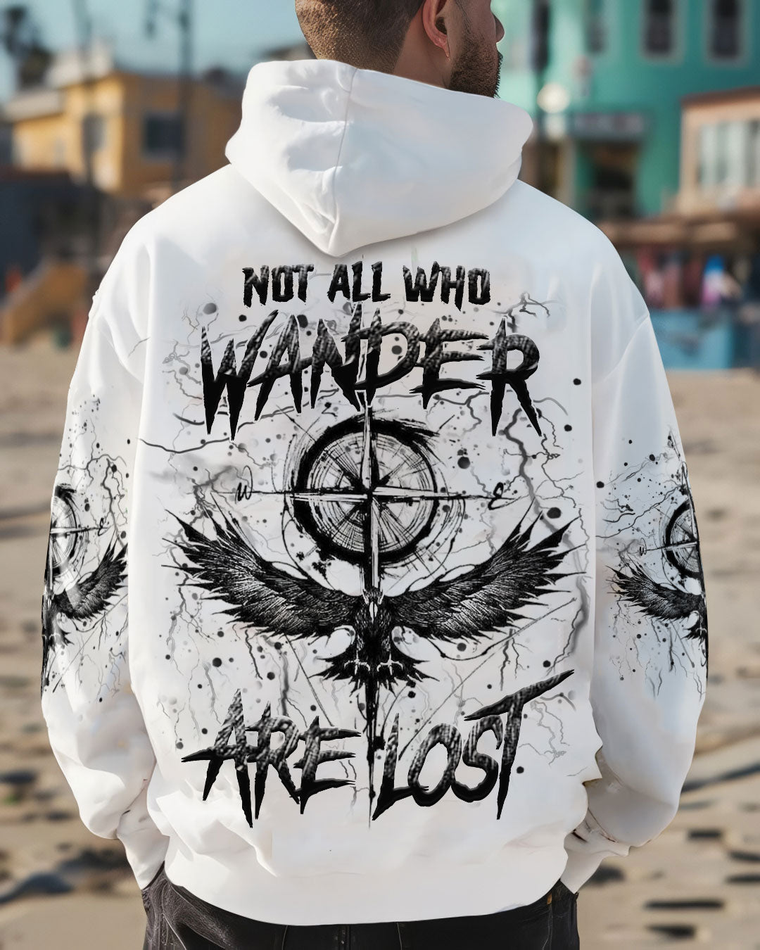 BLISSCORNERS NOT ALL WHO WANDER ARE LOST ALL OVER PRINT