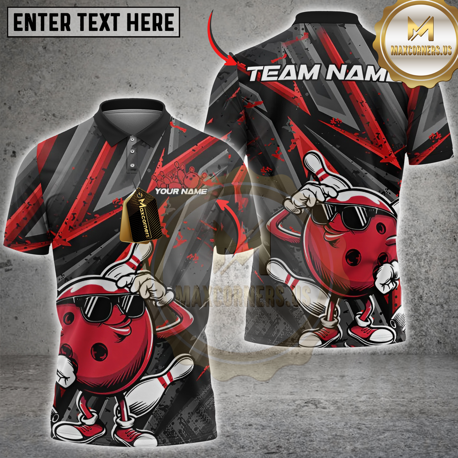 Blisscorners Cool Bowling Ball Multicolor Customized Name, Team Name 3D Shirts