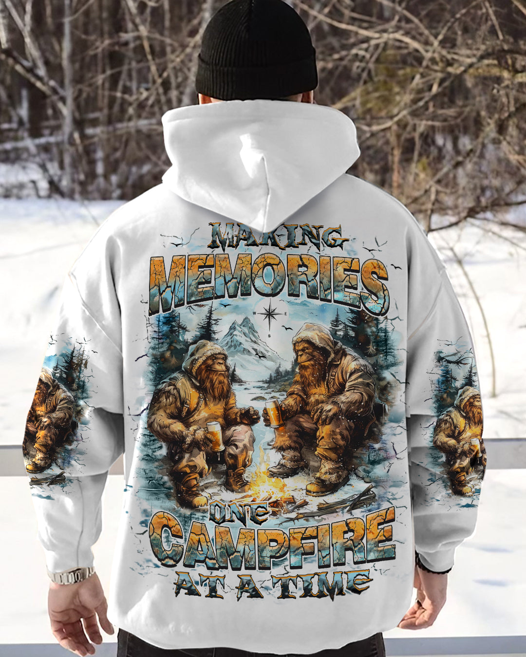 BLISSCORNERS MAKING MEMORIES ONE CAMPFIRE AT A TIME BIGFOOT ALL OVER PRINT