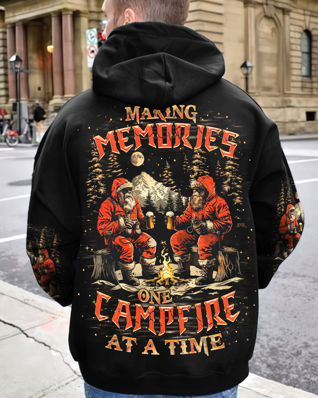 BLISSCORNERS MAKING MEMORIES ONE CAMPFIRE AT A TIME BIGFOOT ALL OVER PRINT