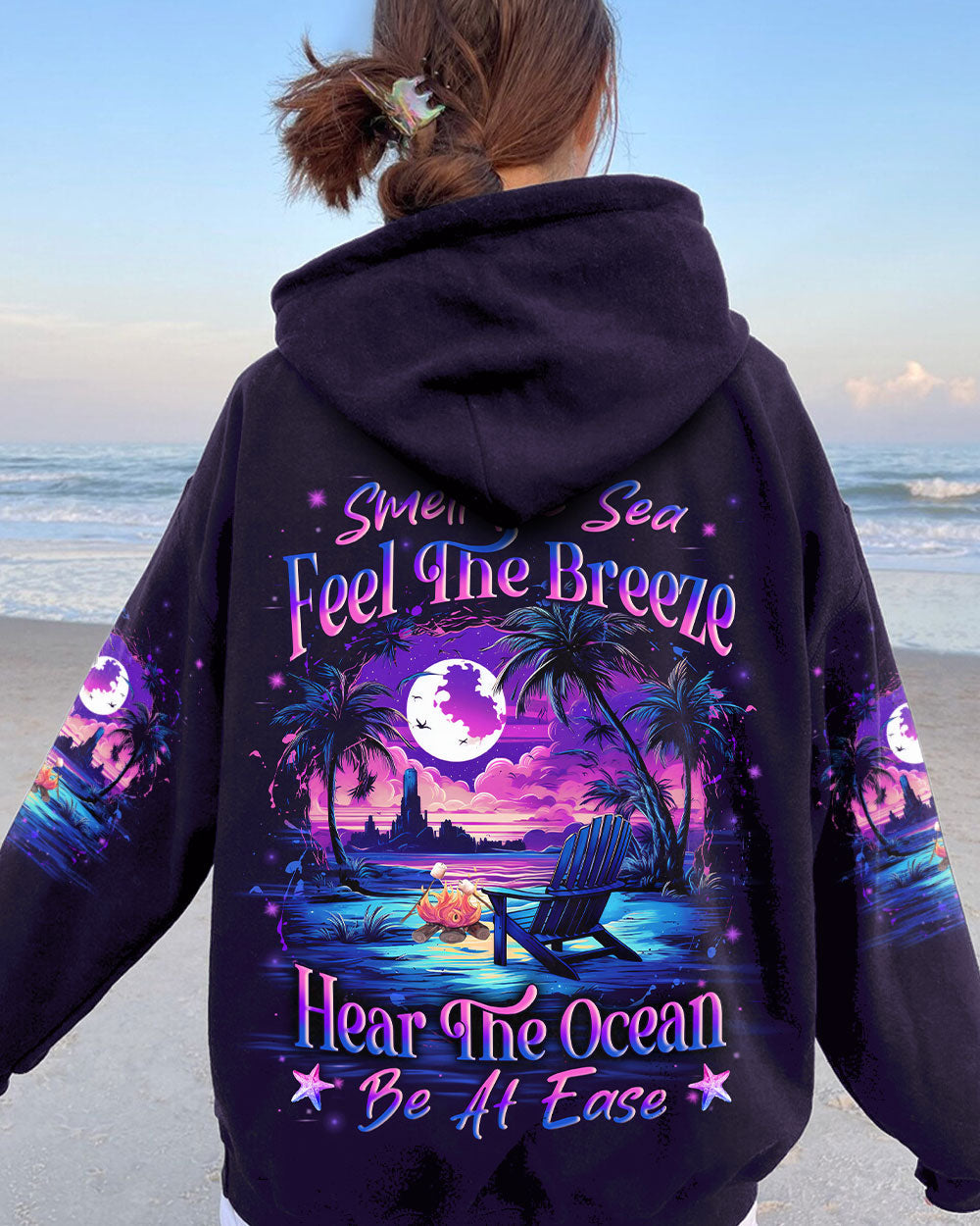 BLISSCORNERS SMELL THE SEA FEEL THE BREEZE ALL OVER PRINT