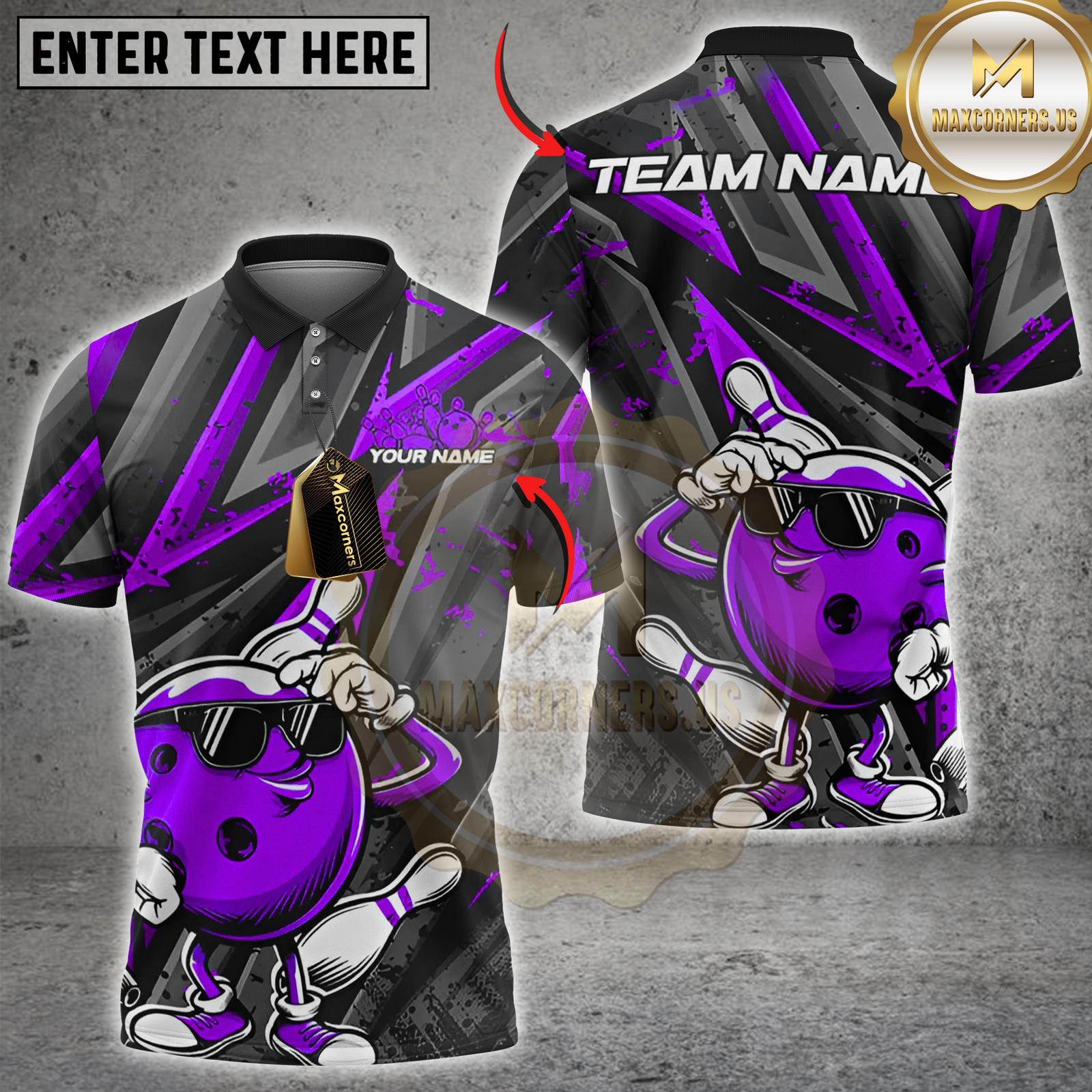 Blisscorners Cool Bowling Ball Multicolor Customized Name, Team Name 3D Shirts