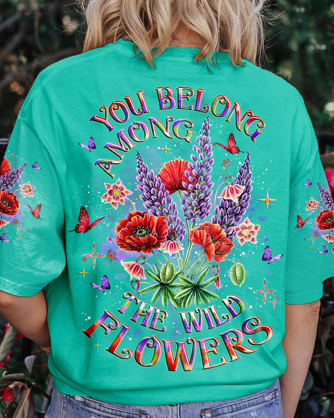 BLISSCORNERS YOU BELONG THE WILDFLOWERS ALL OVER PRINT