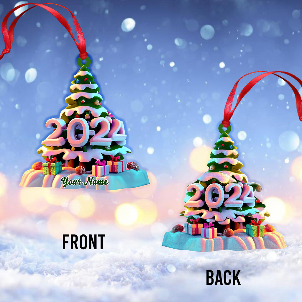 Blisscorners Custom Name Christmas Tree Ornament, Christmas Gift2D Flat LM2211