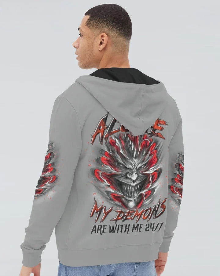 BLISSCORNERS I'M NEVER ALONE SKULL DEMON ALL OVER PRINT 4