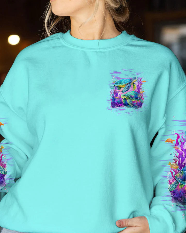 BLISSCORNERS SALTWATER HEALS EVERYTHING TURTLE ALL OVER PRINT 4