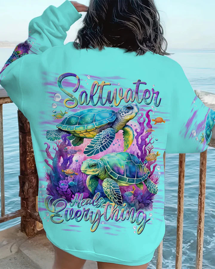 BLISSCORNERS SALTWATER HEALS EVERYTHING TURTLE ALL OVER PRINT 4