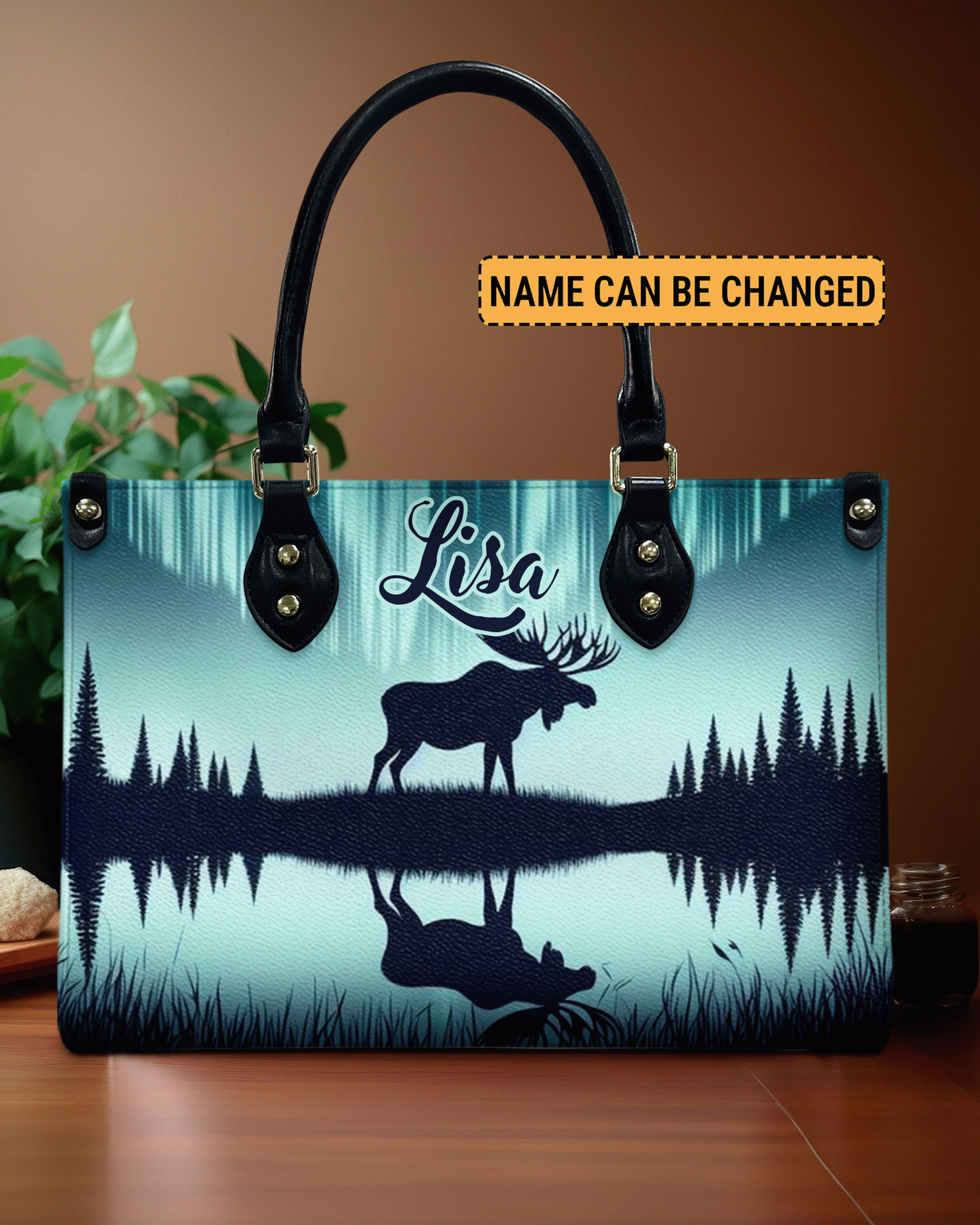 BLISSCORNERS DEER NATURE LEATHER HANDBAG