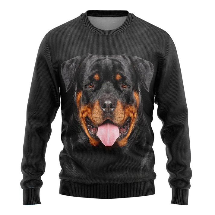Blisscorners Rottweiler Face 3D Hoodie, Dog Lover Gift