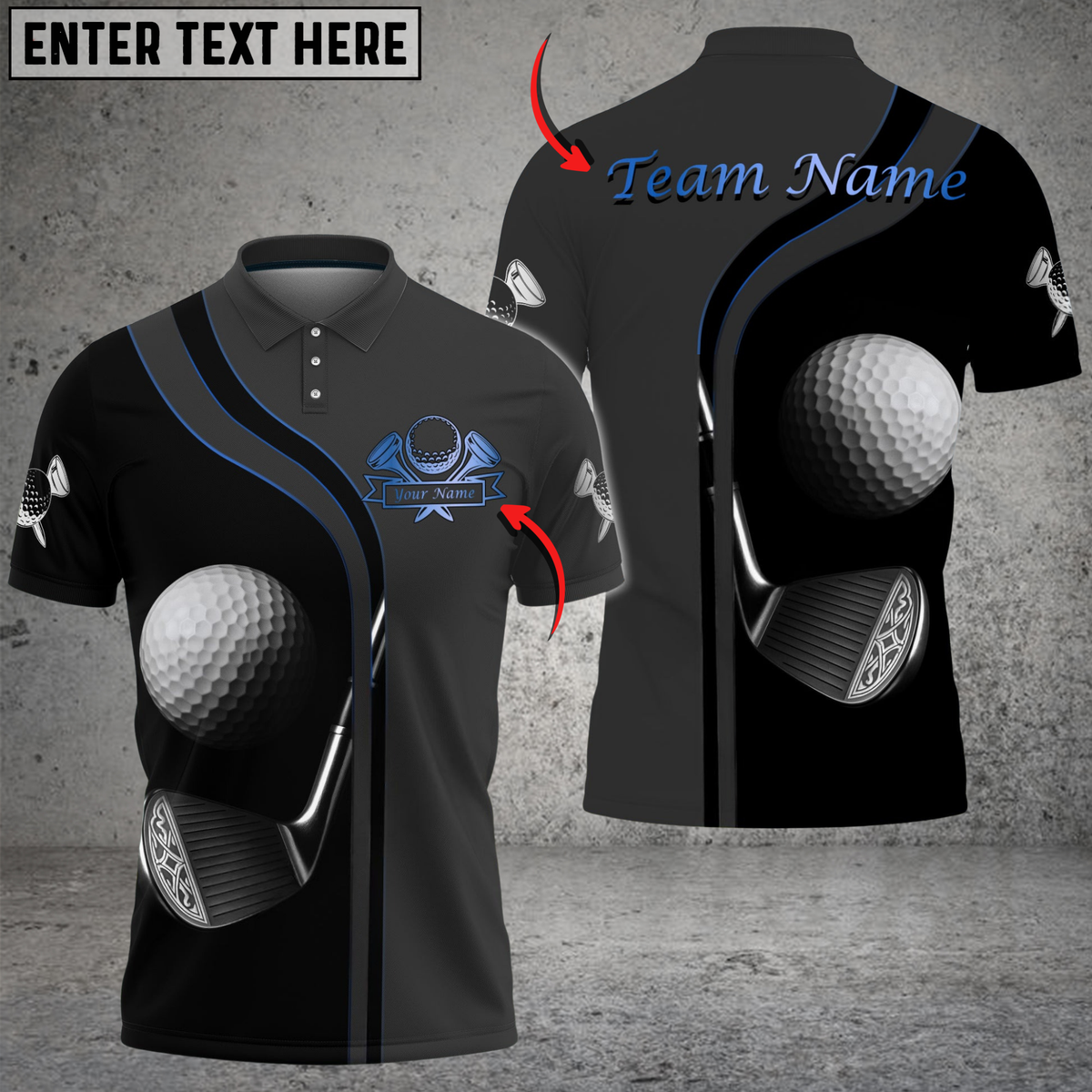 Blisscorners Golf Deep Fantasy Multicolor Customized Name, Team Name 3D Shirts