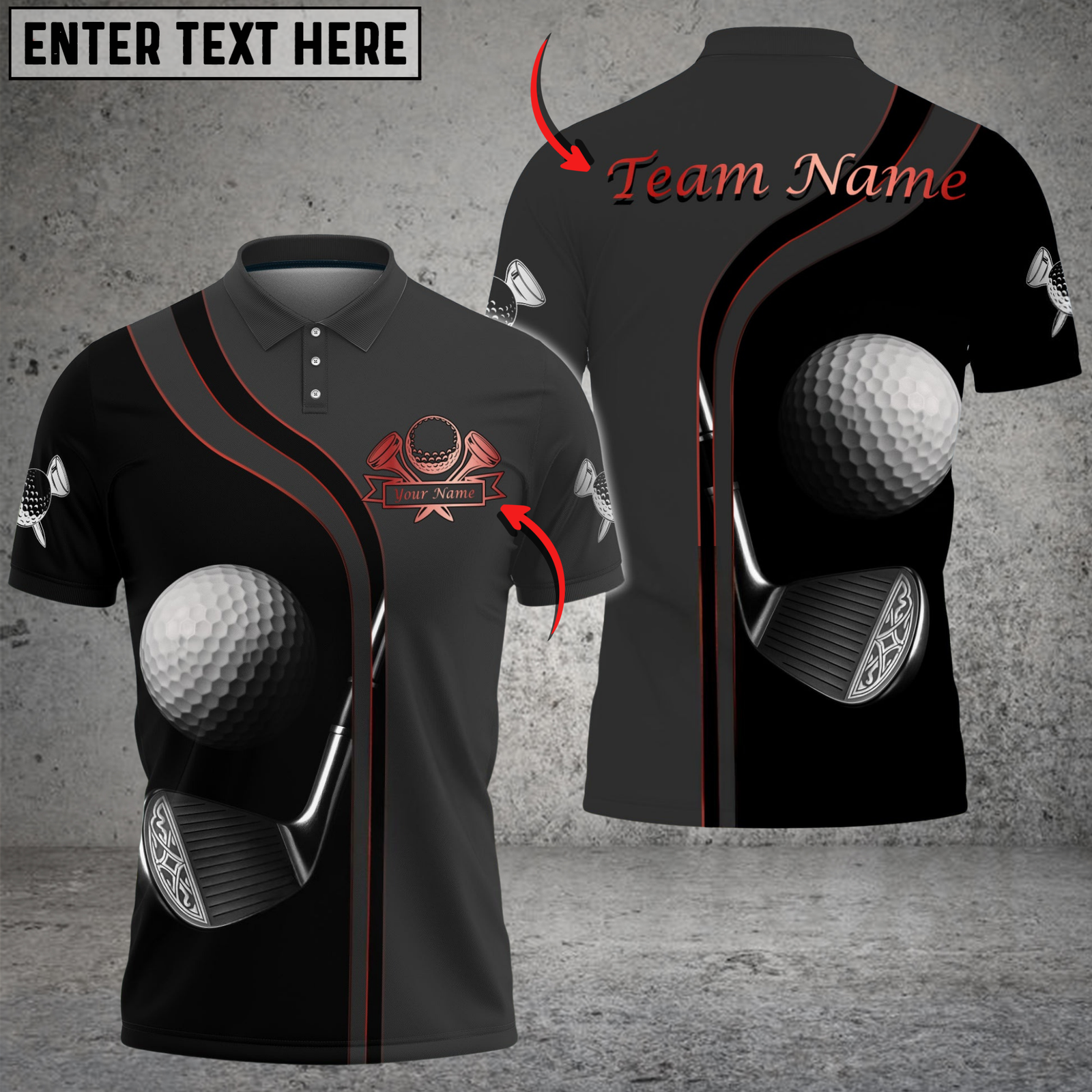 Blisscorners Golf Deep Fantasy Multicolor Customized Name, Team Name 3D Shirts