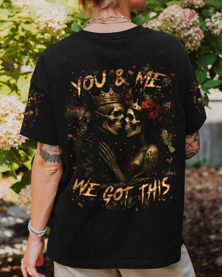 BLISSCORNERS YOU & ME WE GOT THIS COUPLE ALL OVER PRINT