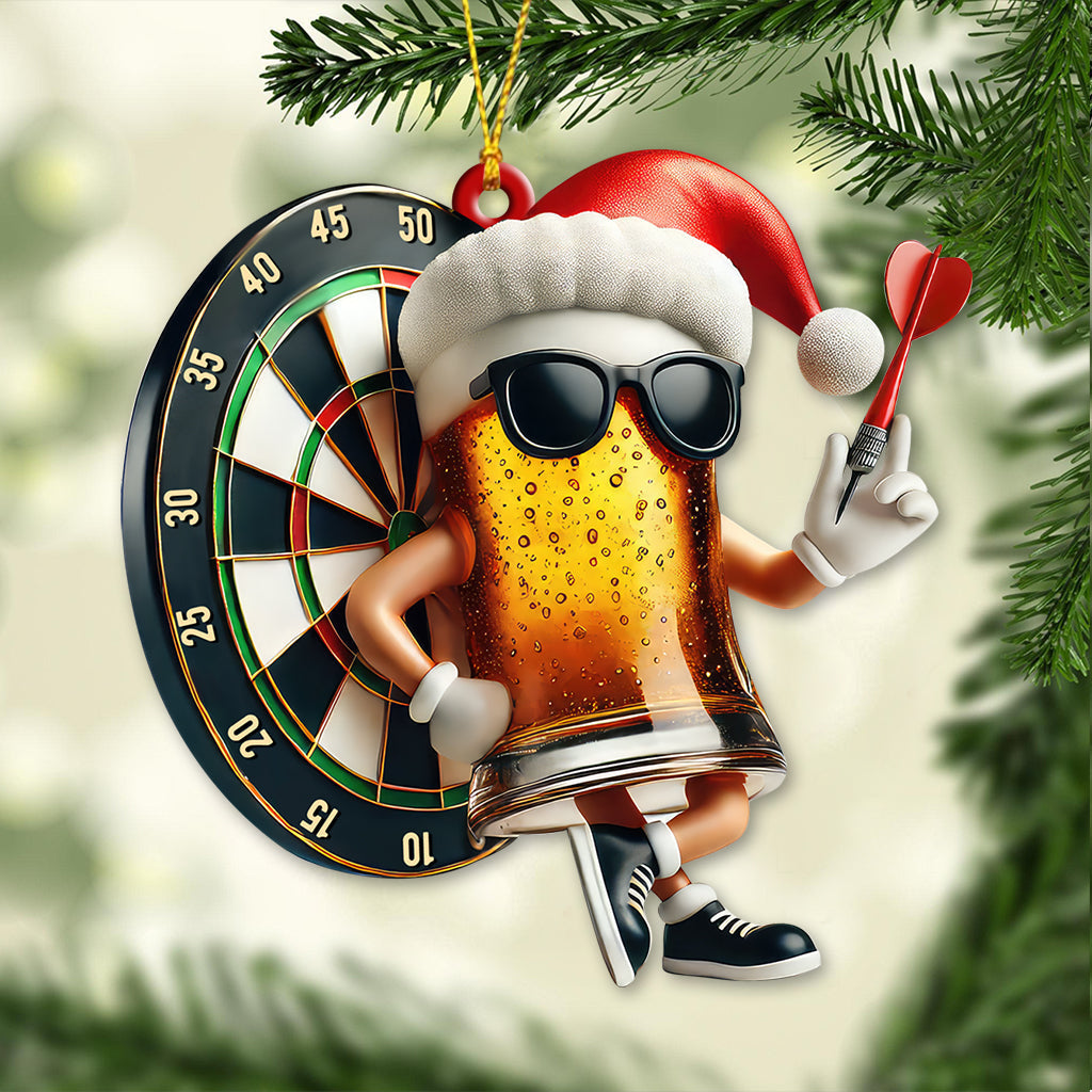 Blisscorners Custom Name Dart Ornament, Dart Lover Christmas Decoration2D Flat LM2111