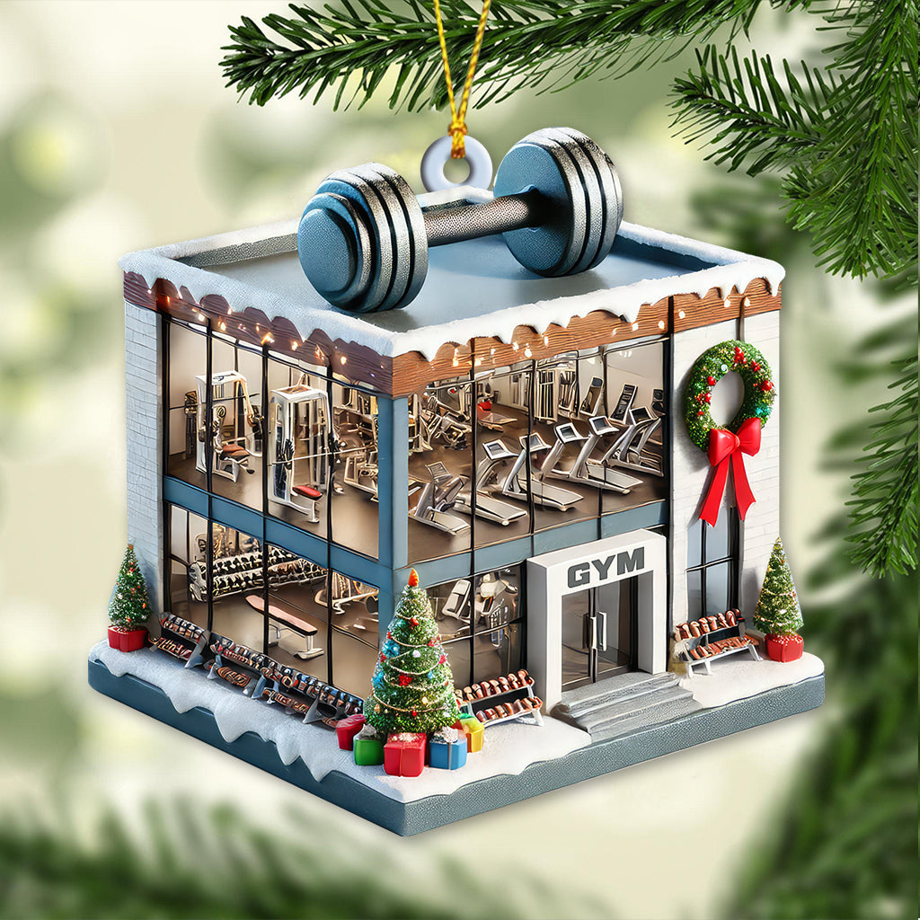 Blisscorners Custom Name Gym Ornament, Gymnastics Christmas Decoration2D Flat LM2111