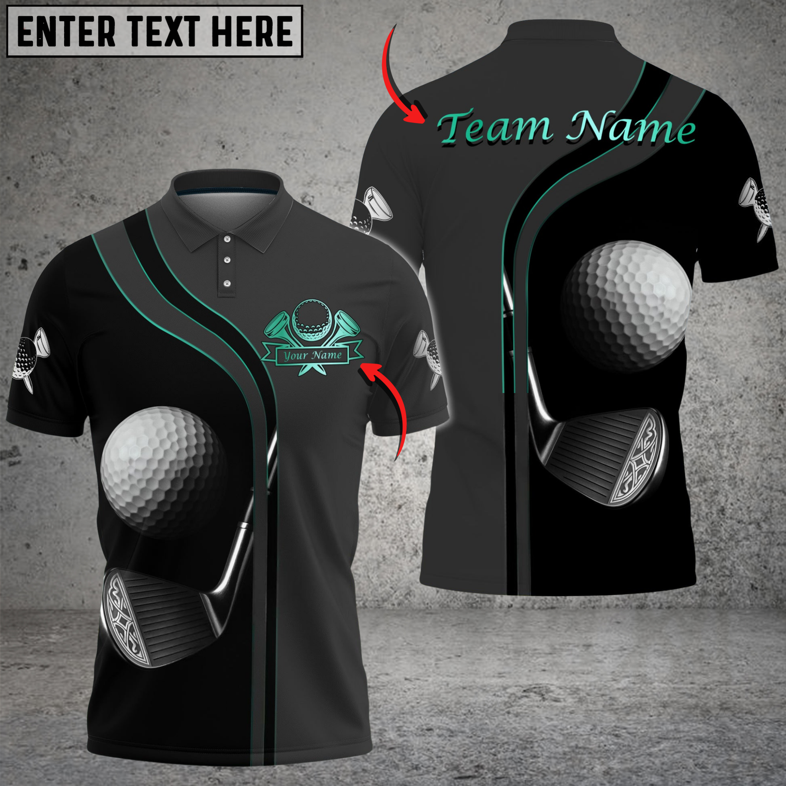 Blisscorners Golf Deep Fantasy Multicolor Customized Name, Team Name 3D Shirts