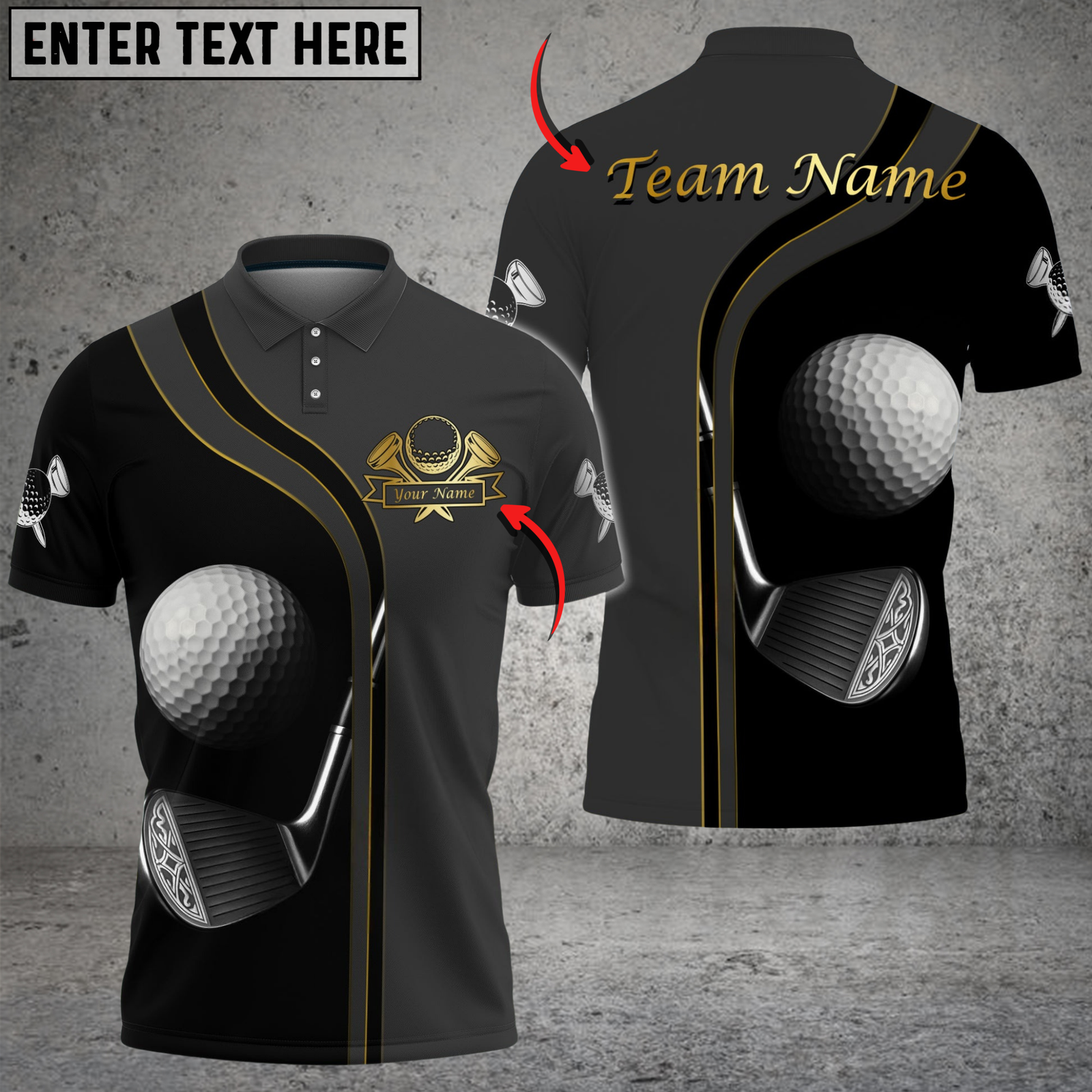 Blisscorners Golf Deep Fantasy Multicolor Customized Name, Team Name 3D Shirts
