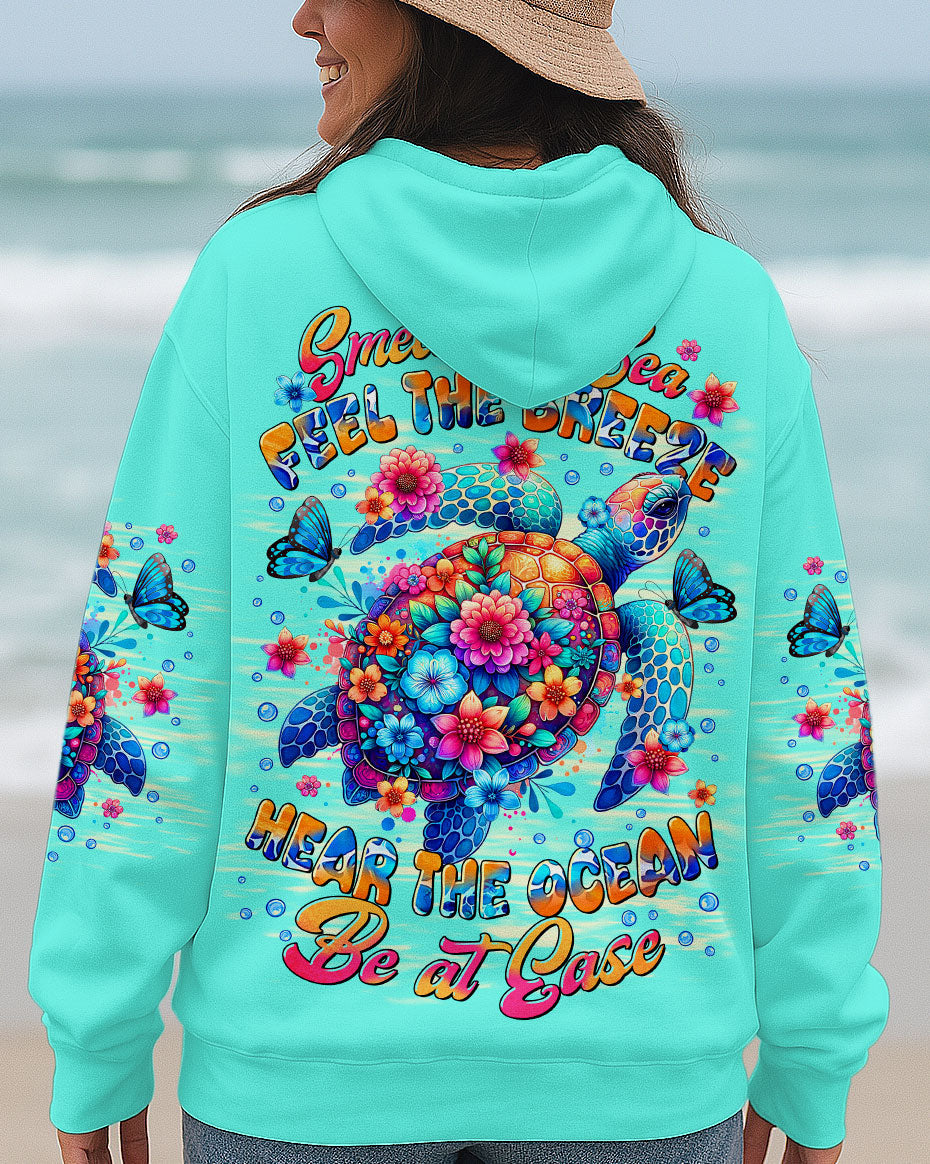 BLISSCORNERS SMELL THE SEA FEEL THE BREEZE TURTLE ALL OVER PRINT