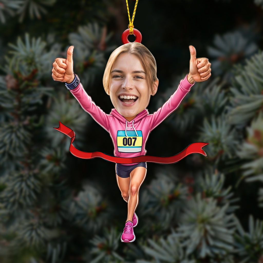 Blisscorners Running Lover, Home Decor, Christmas Ornament2D Flat LM2111