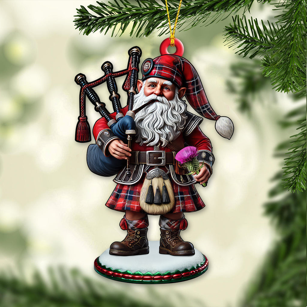 Blisscorners Custom Name Scotland Ornament, Christmas Gift for Scotland Lover52D Flat LM2211