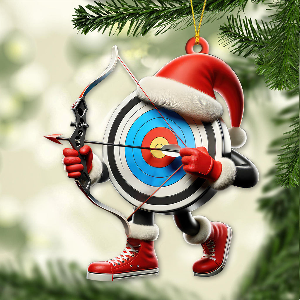 Blisscorners Custom Name Archery Ornament, Archery Christmas Gift2D Flat LM2211