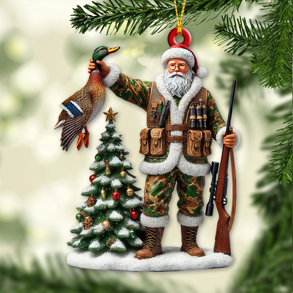 Blisscorners Custom Name Hunting Ornament, Christmas Gift for Animal Hunter 2D Flat LM2111