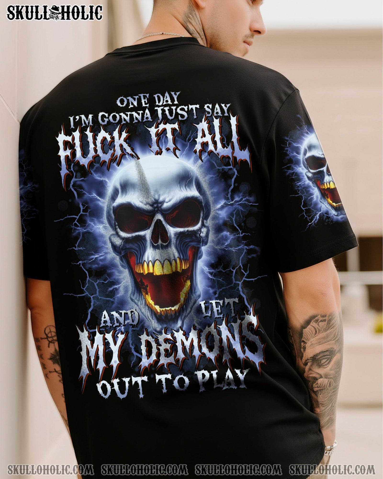 BLISSCORNERS LET MY DEMONS OUT TO PLAY ALL OVER PRINT