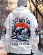 BLISSCORNERS AND INTO THE FOREST I GO BEAR ALL OVER PRINT