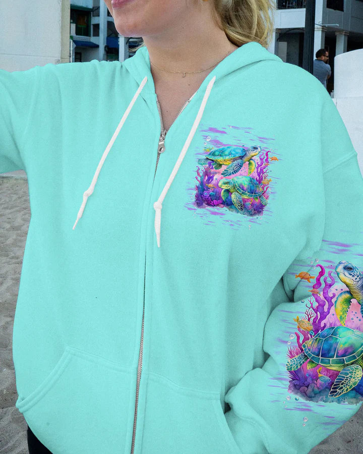 BLISSCORNERS SALTWATER HEALS EVERYTHING TURTLE ALL OVER PRINT 4