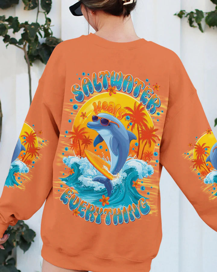 BLISSCORNERS SALTWATER HEALS EVERYTHING DOLPHIN ALL OVER PRINT 3