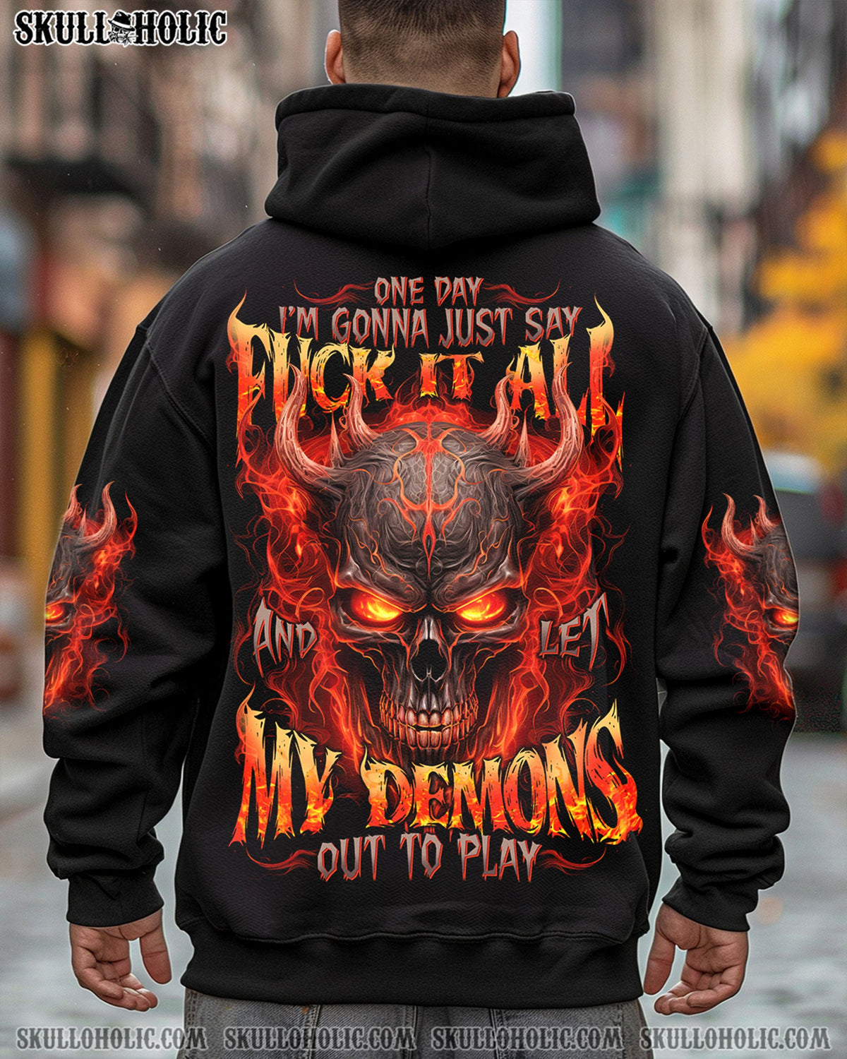 BLISSCORNERS LET MY DEMONS OUT TO PLAY ALL OVER PRINT