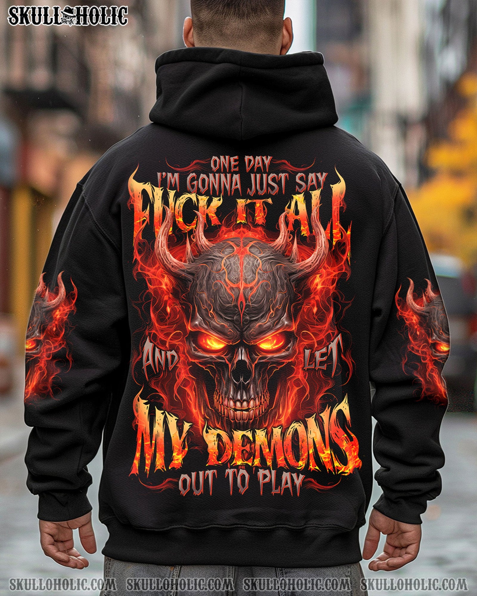 BLISSCORNERS LET MY DEMONS OUT TO PLAY ALL OVER PRINT