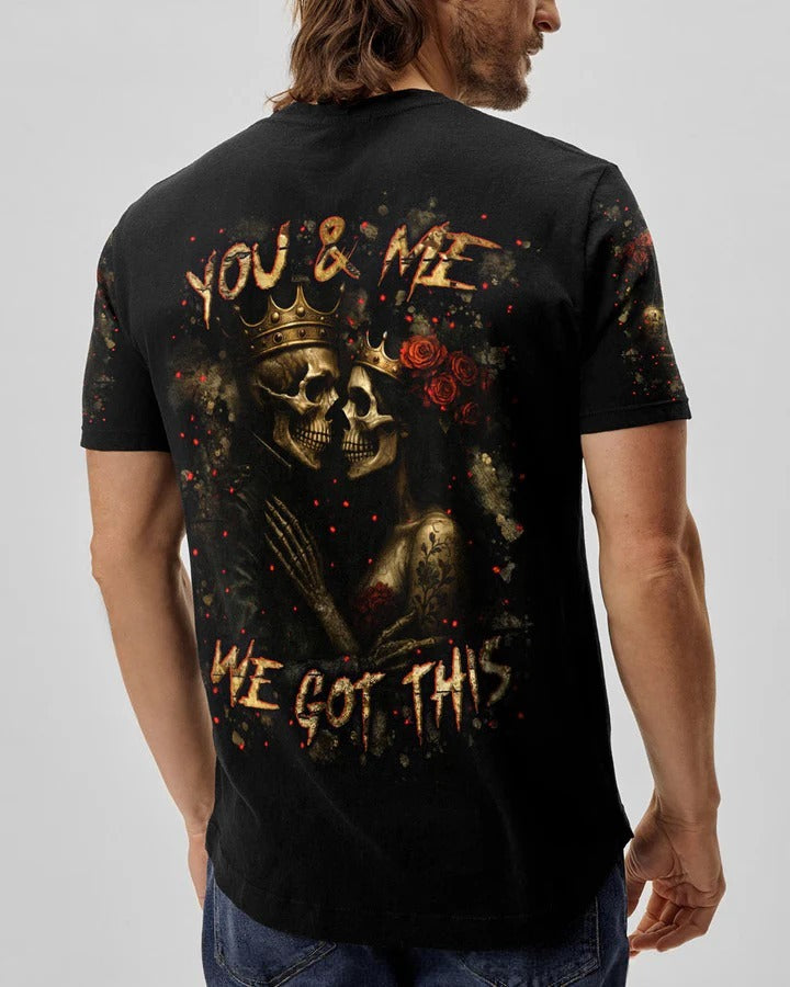 BLISSCORNERS YOU & ME WE GOT THIS COUPLE ALL OVER PRINT
