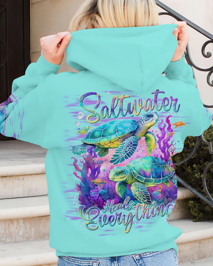 BLISSCORNERS SALTWATER HEALS EVERYTHING TURTLE ALL OVER PRINT 4