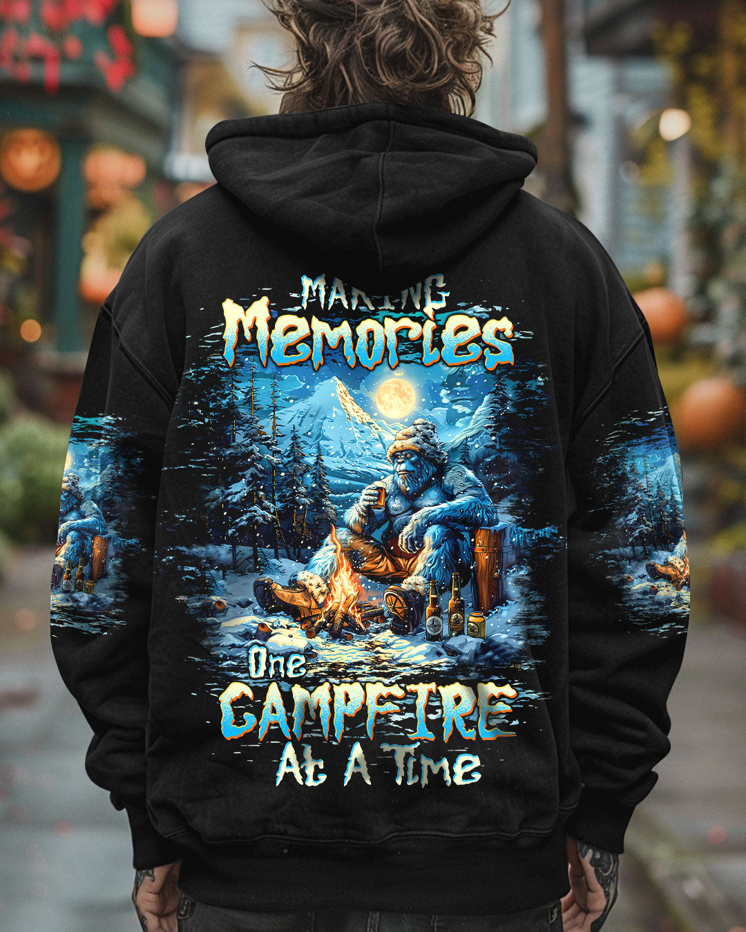BLISSCORNERS MAKING MEMORIES ONE CAMPFIRE AT A TIME BIGFOOT ALL OVER PRINT