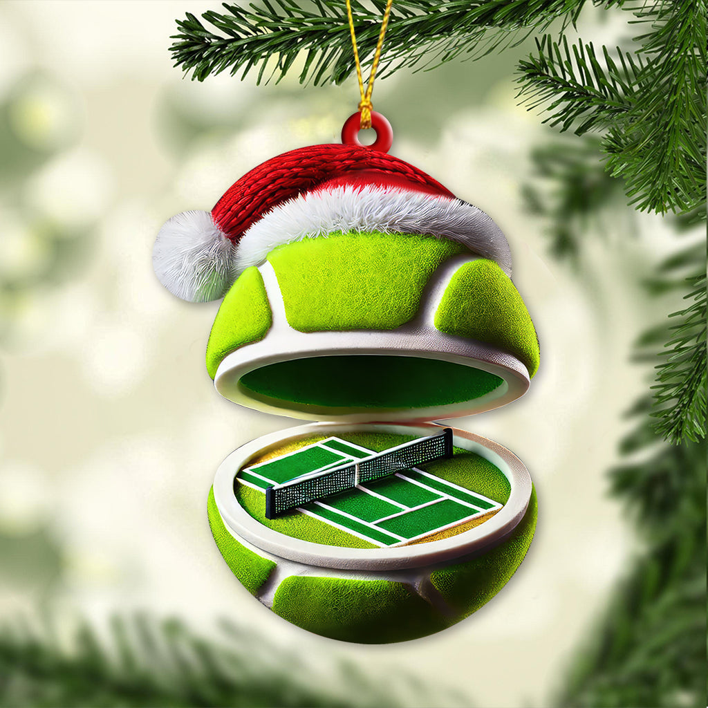 Blisscorners Custom Name Tennis Ornament, Tennis Christmas Gift52D Flat LM2111