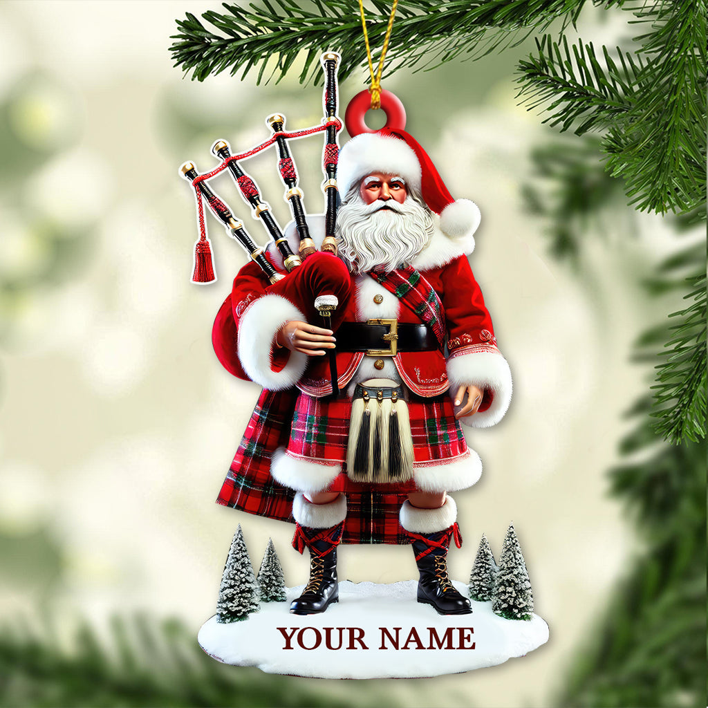 Blisscorners Custom Name Scotland Ornament, Christmas Gift for Scotland Lovers2D Flat LM2111